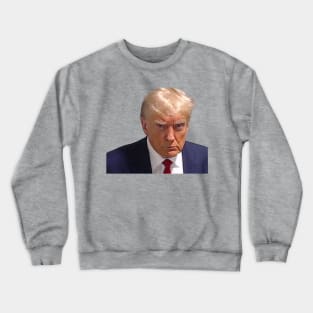Donald Trump Mugshot 2023 No Background Crewneck Sweatshirt